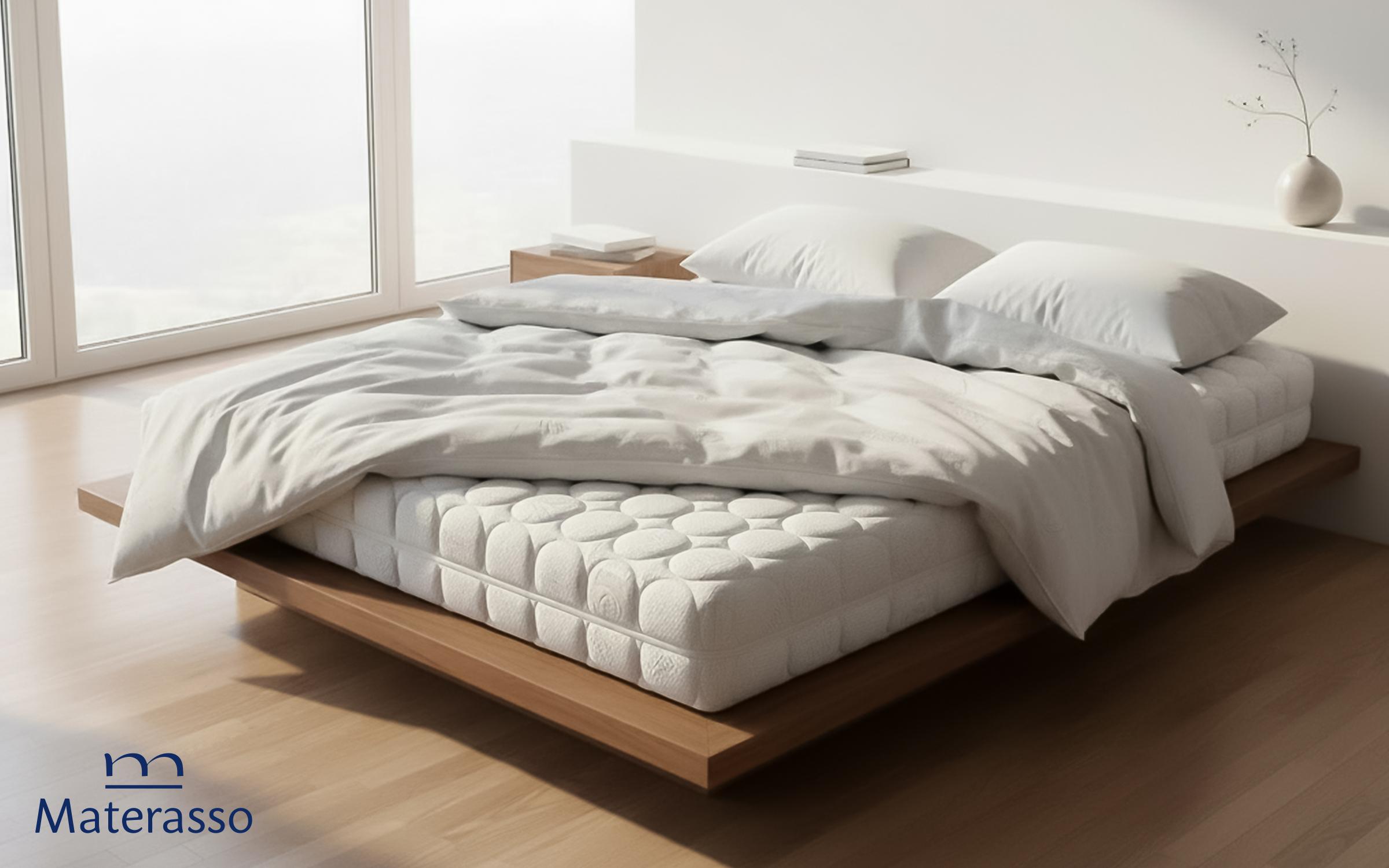 Saltea 90/200, cu doua fete Mediteran Night, alb  1